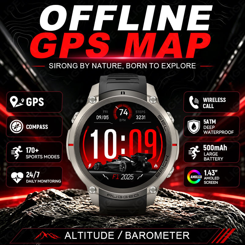 Korean Men Lifestyle - Novo Smartwatch Esportivo 2026 com GPS