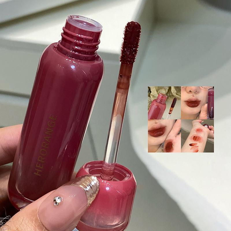 Lip Tint Korean - HERORANGE Lip Glaze Mirror Water Lip