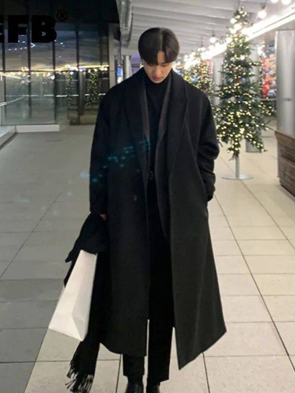 Korean Girls Lifestyle - Casaco Masculino Estilo Coreano Solto Casual