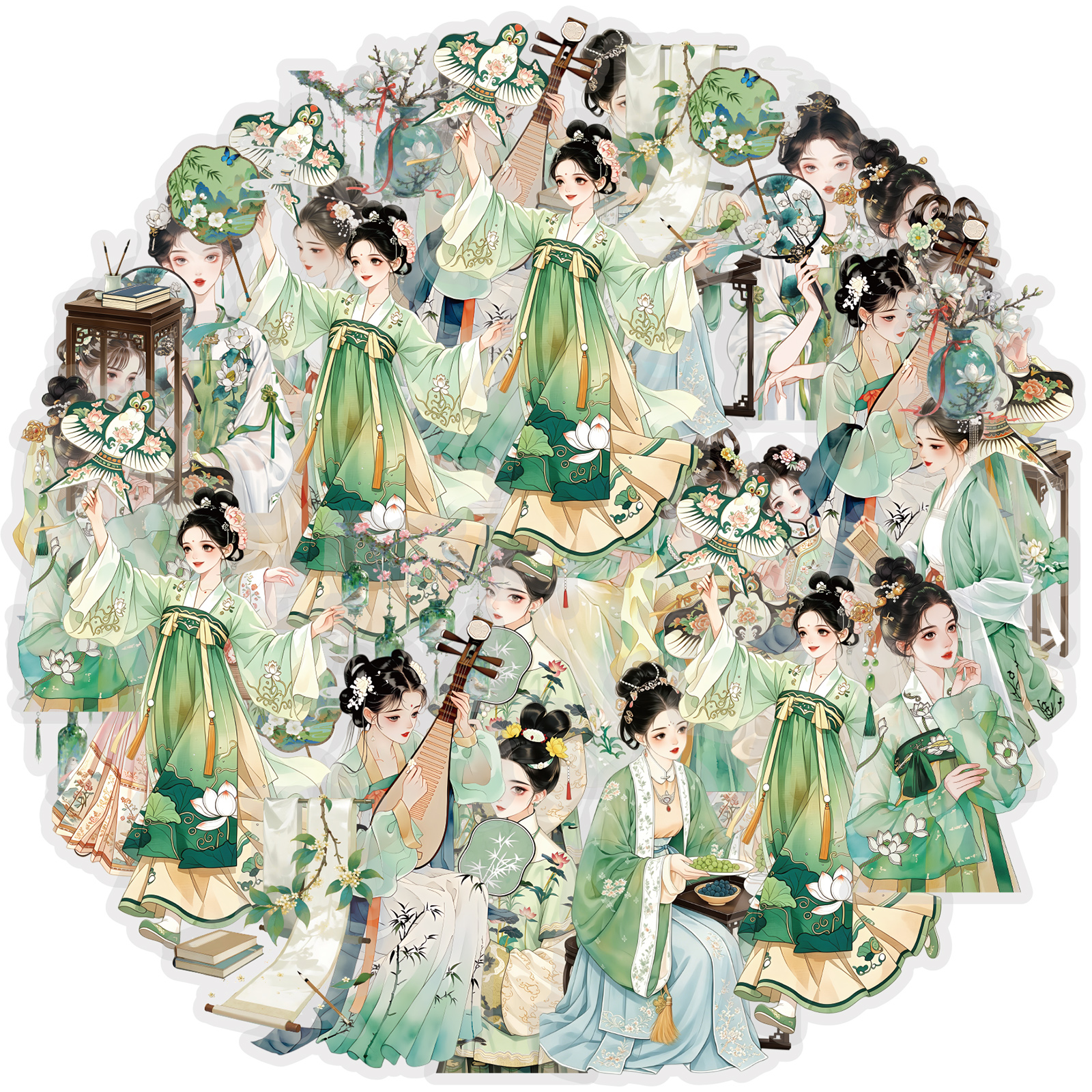 Korean Girls Lifestyle - Etori Life 30 Peças Adesivos Decorativos