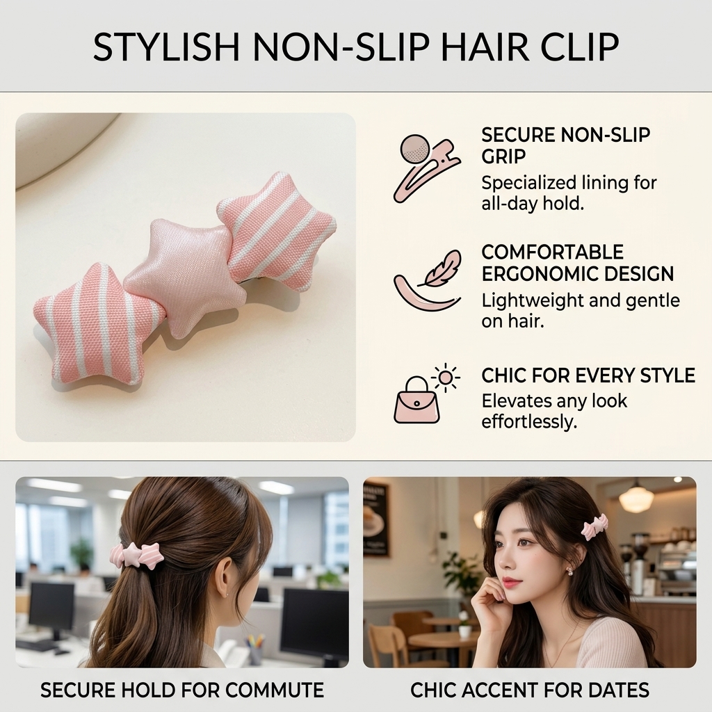 Korean Girls Lifestyle - Presilha de cabelo em formato de