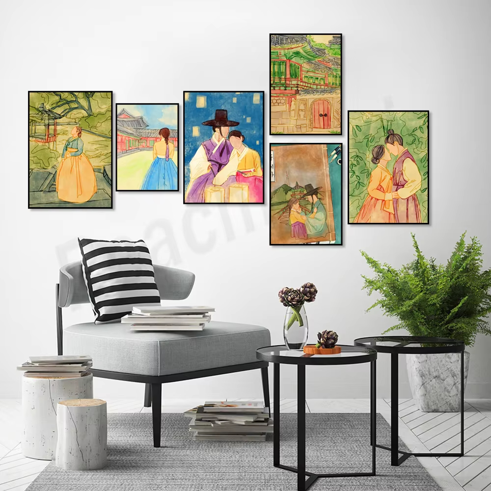 Korean Lifestyle Movie - Pintura a Óleo Digital Estilo Coreano