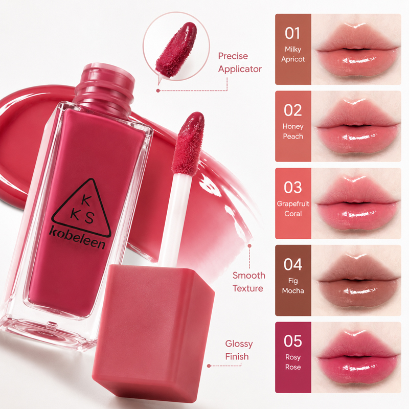 Lip Tint Korean - Gloss Labial Hidratante K-Beauty Juicy Glass,