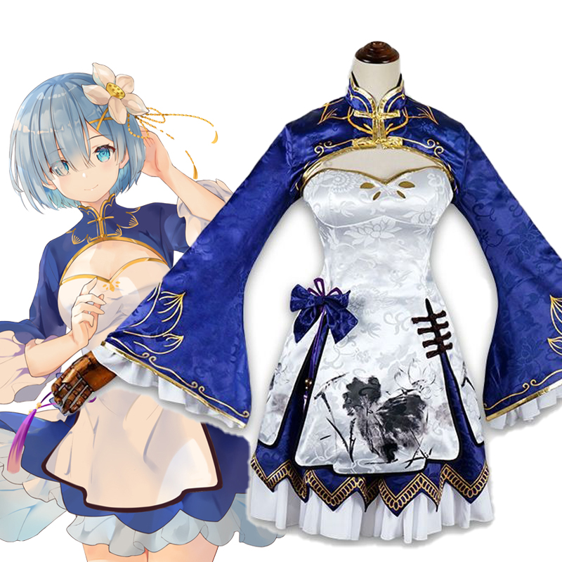 South Korea Lifestyle - Rem ram cosplay cheongsam anime re: