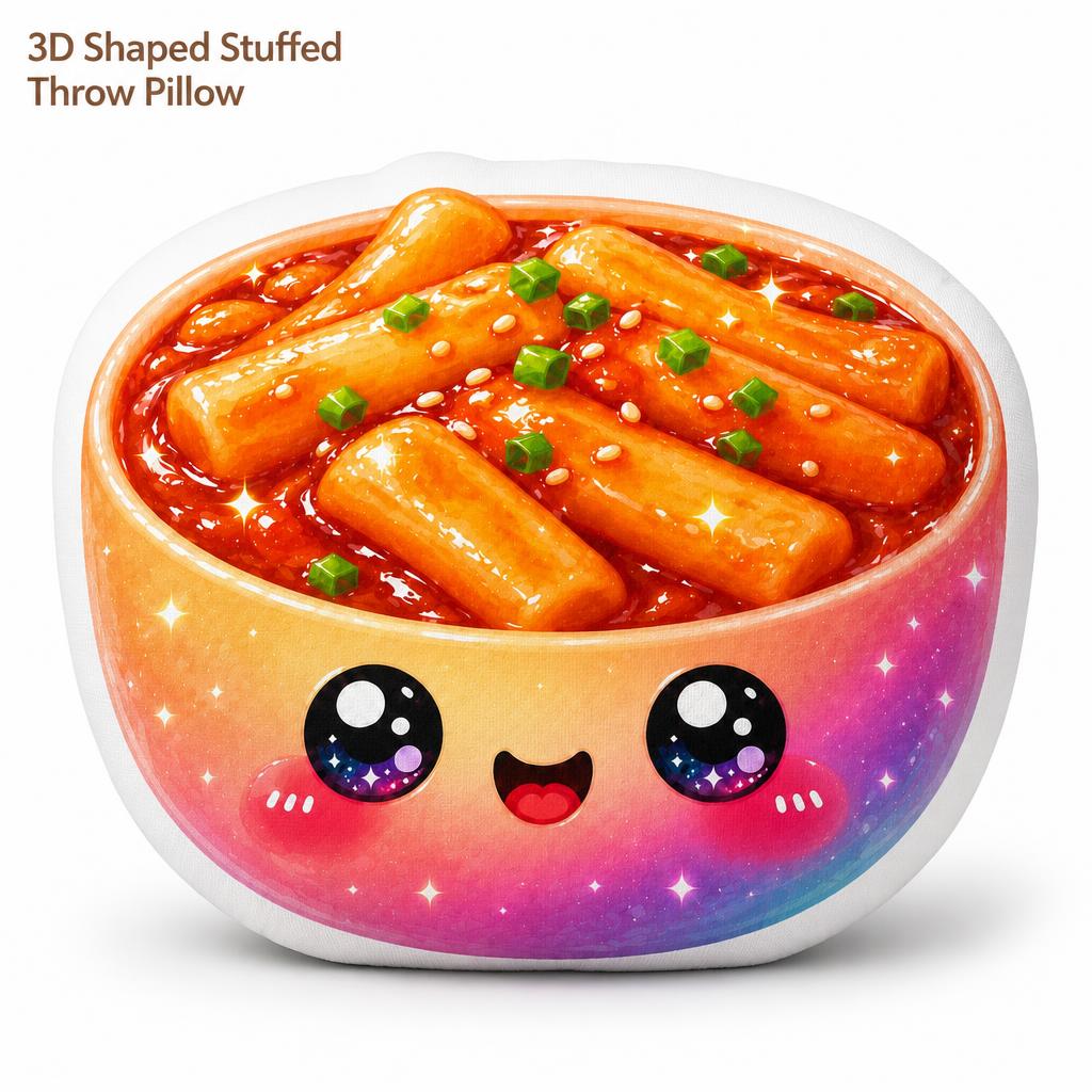 Almofada de Pelúcia Tteokbokki - Tteokbokki Rice Cake avaliação e preço