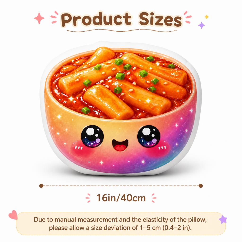 Almofada de Pelúcia Tteokbokki - Tteokbokki Rice Cake avaliação e preço