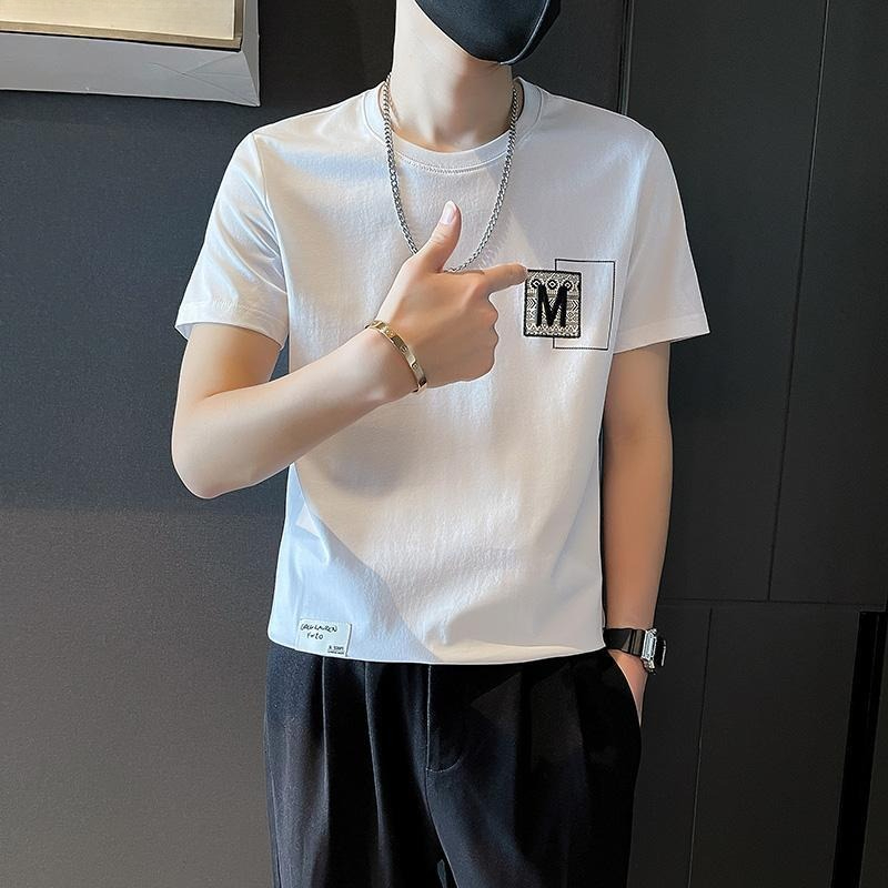Camiseta Masculina de Manga Cu - Korean Men Lifestyle avaliação e preço