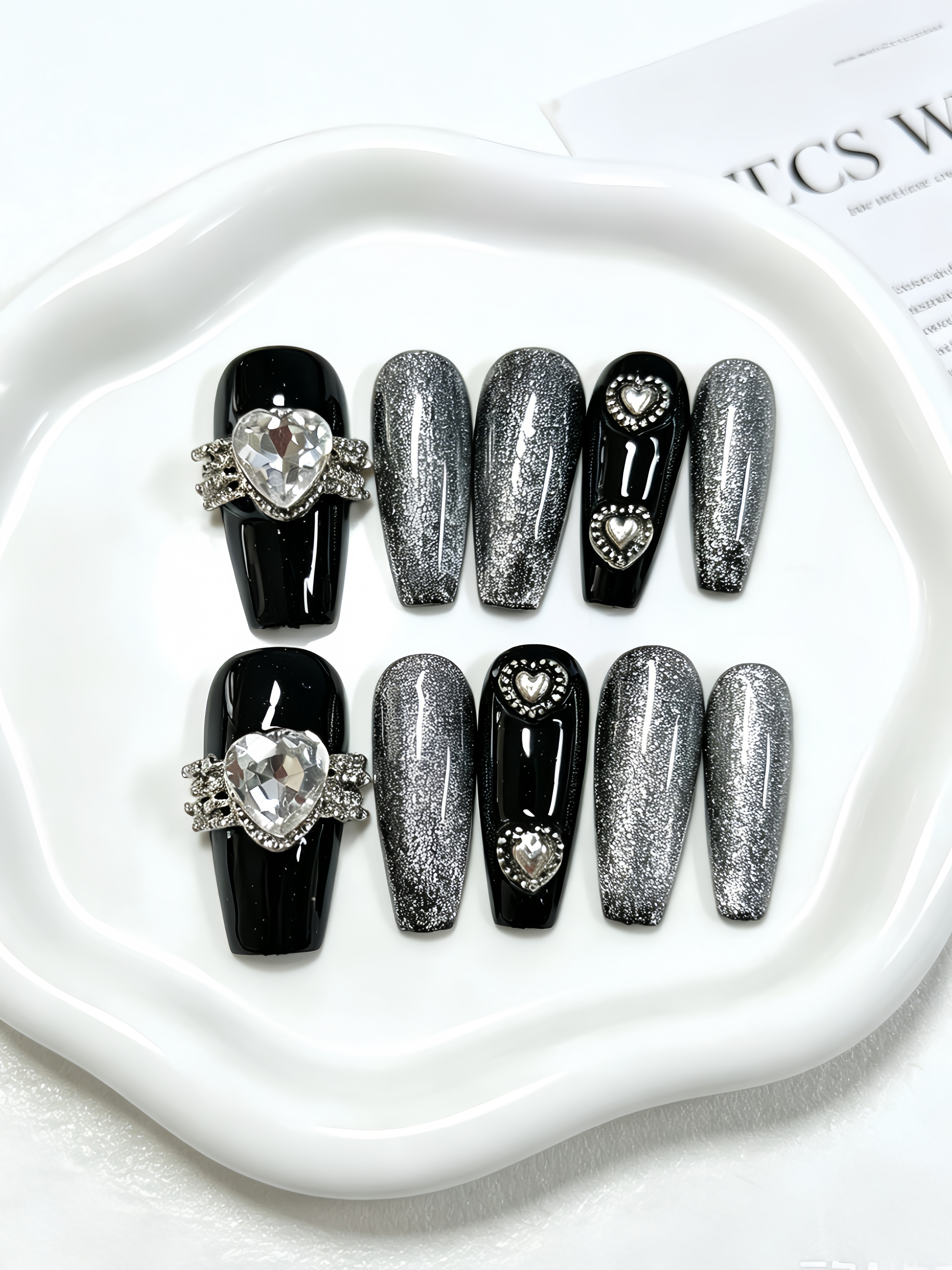 10 Unhas Postiças Trapezoidais - Korean Girls Lifestyle avaliação e preço