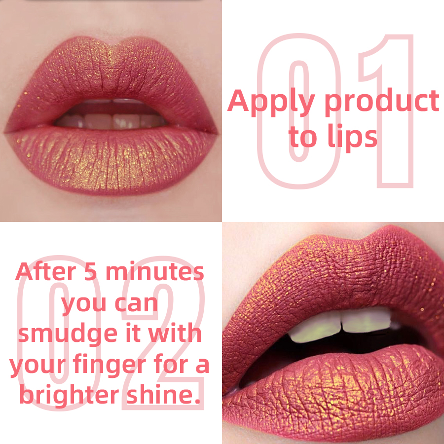 1pc glitter metálico 14 cores  - Lip Tint Korean avaliação e preço