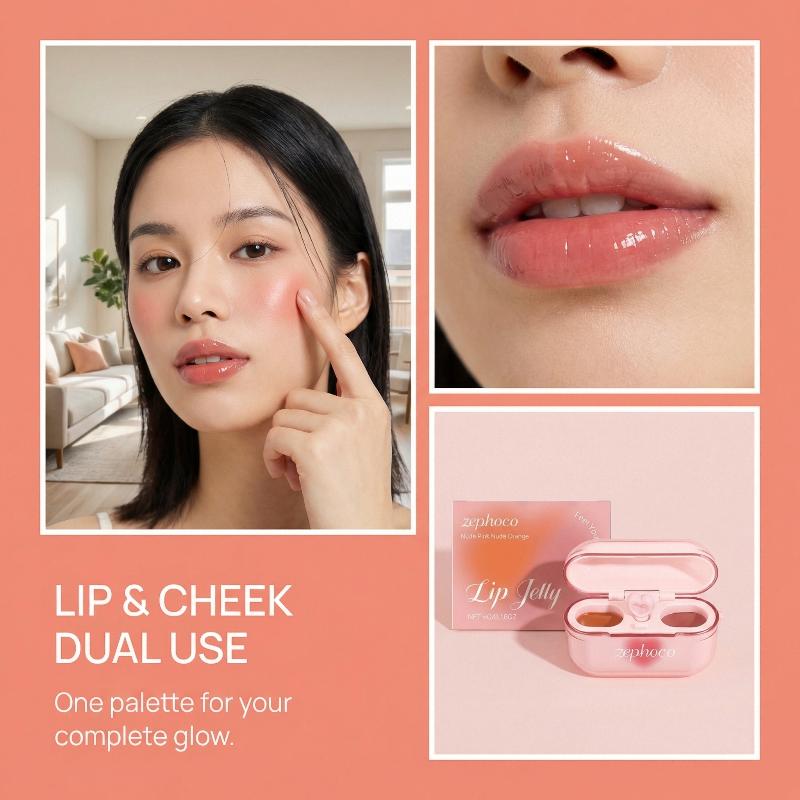 Gloss Labial em Duas Cores, Ti - Lip Tint Korean avaliação e preço