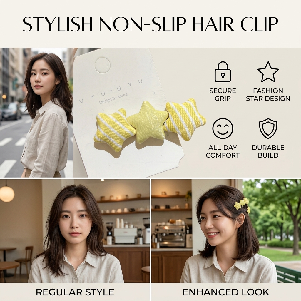 Presilha de cabelo em formato  - Korean Girls Lifestyle avaliação e preço
