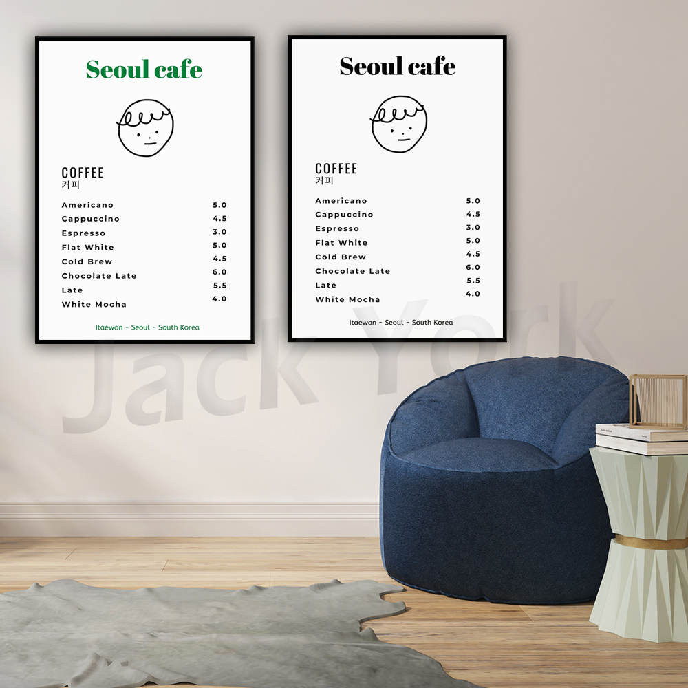 Seul café impressão arte da pa - South Korea Lifestyle avaliação e preço