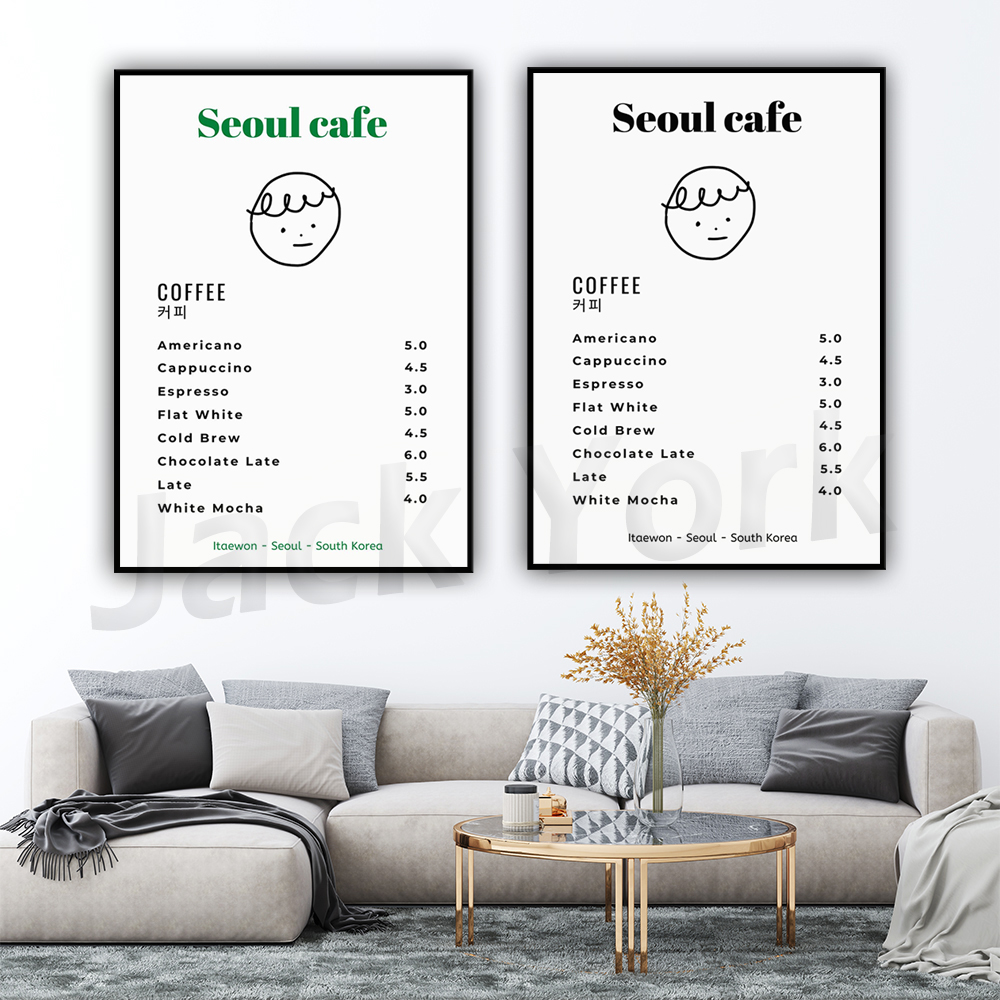 Seul café impressão arte da pa - South Korea Lifestyle avaliação e preço