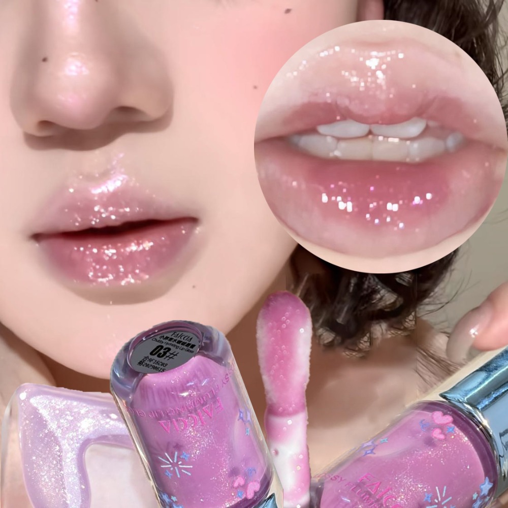 Gloss Labial Azul Bebê Cintila - Lip Tint Korean avaliação e preço