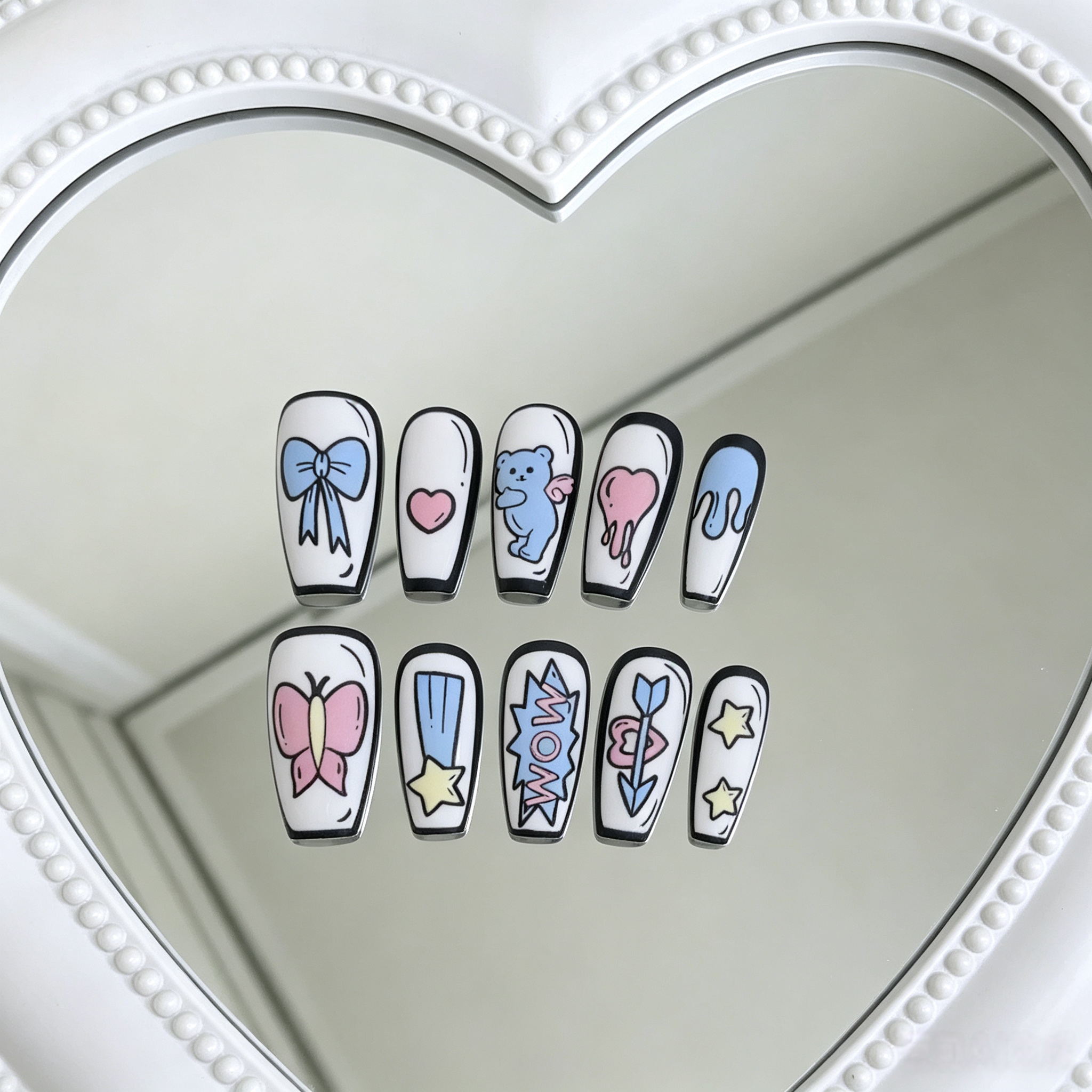 Conjunto de 10 Peças de Arte d - Korean Girls Lifestyle avaliação e preço