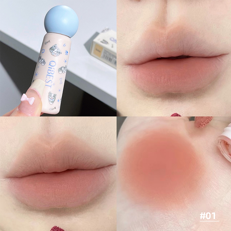 Qibest bonito veludo fosco lam - Lip Tint Korean avaliação e preço