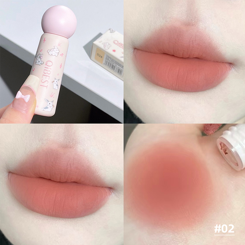 Qibest bonito veludo fosco lam - Lip Tint Korean avaliação e preço