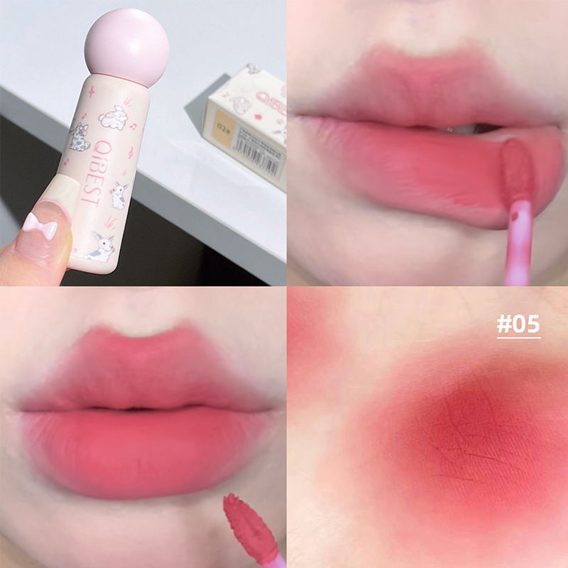 Qibest bonito veludo fosco lam - Lip Tint Korean avaliação e preço