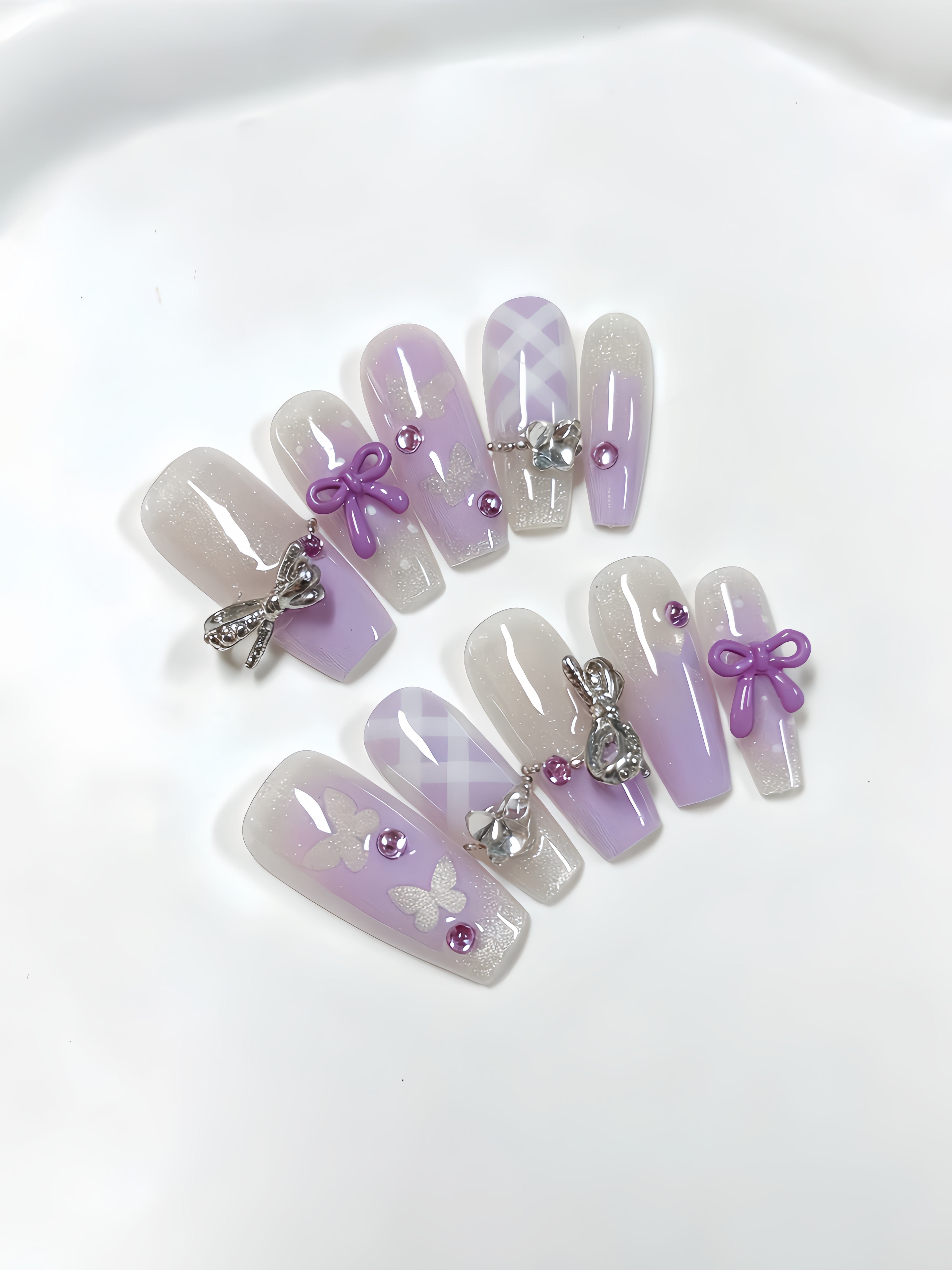 10 Unhas Postiças Trapezoidais - Korean Girls Lifestyle avaliação e preço