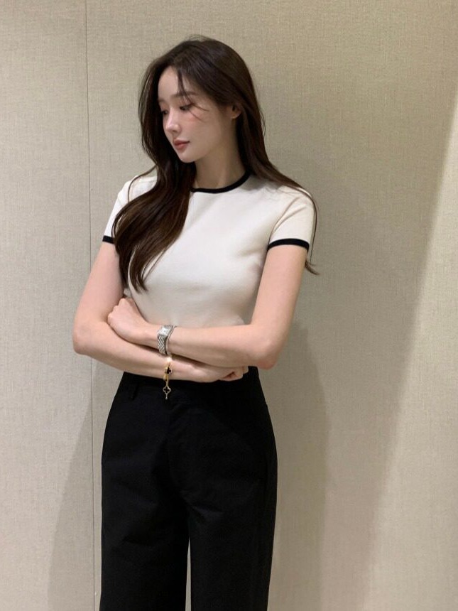 Suéter de Malha Fino com Bloco - Korean Lifestyle & Kids Boutique avaliação e preço