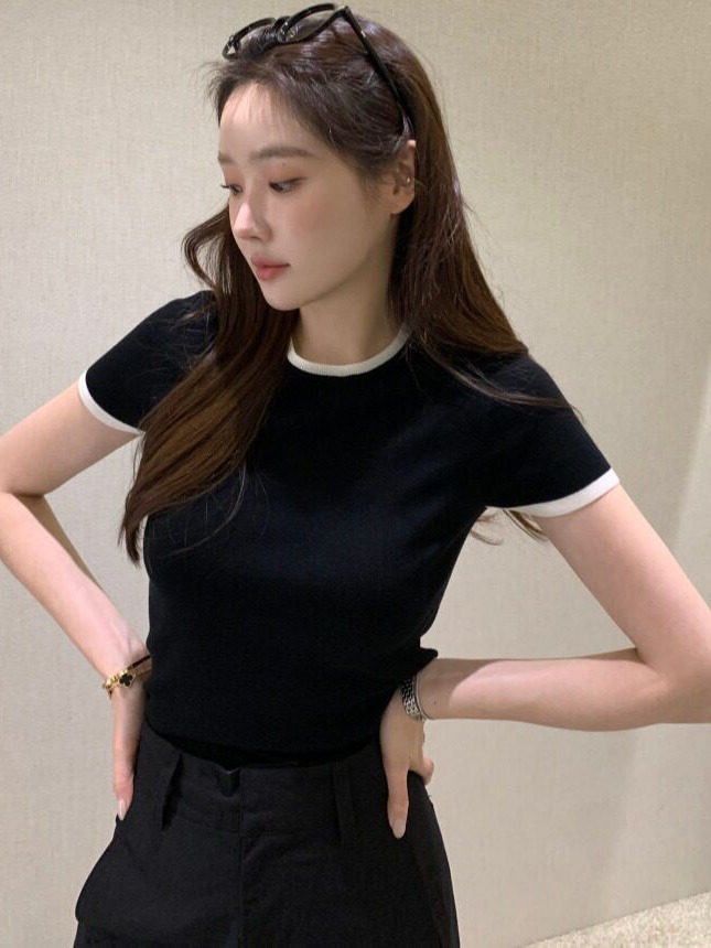 Suéter de Malha Fino com Bloco - Korean Lifestyle & Kids Boutique avaliação e preço