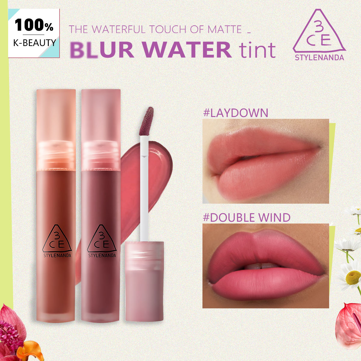 3CE BLUR WATER TINT, Cor Inten - Lip Tint Korean avaliação e preço