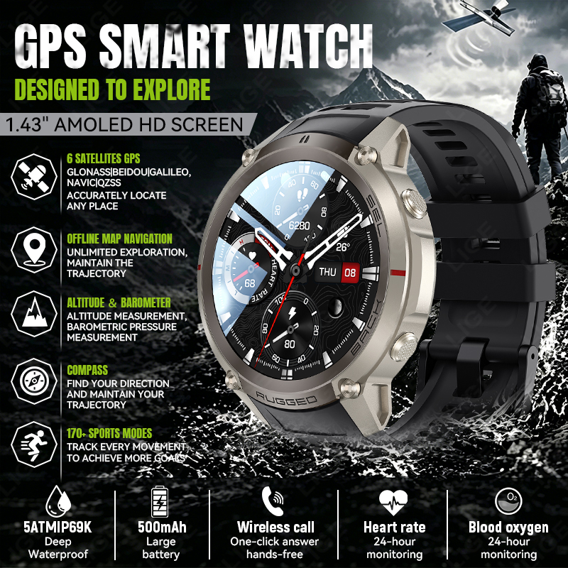 Novo Smartwatch Esportivo 2026 - Korean Men Lifestyle avaliação e preço